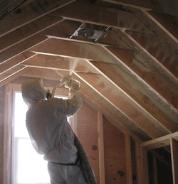  MA attic spray foam insulation